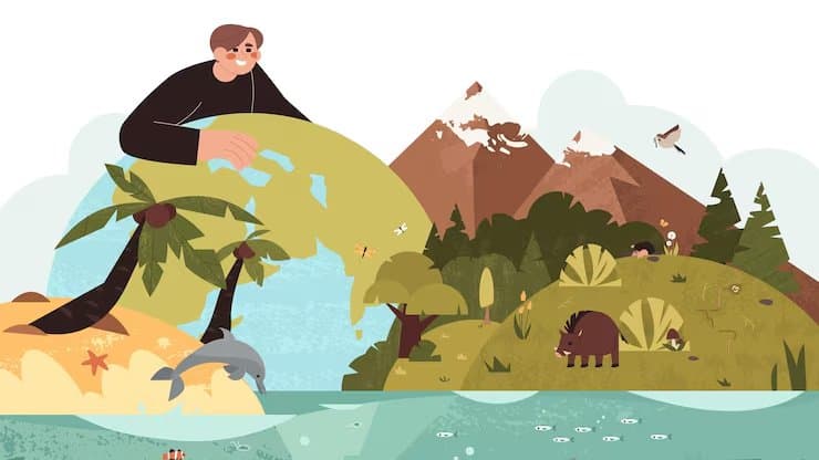 Biodiversity supports Ecosystem Services: Provisioning, Regulating, Supporting, and Cultural Benefits